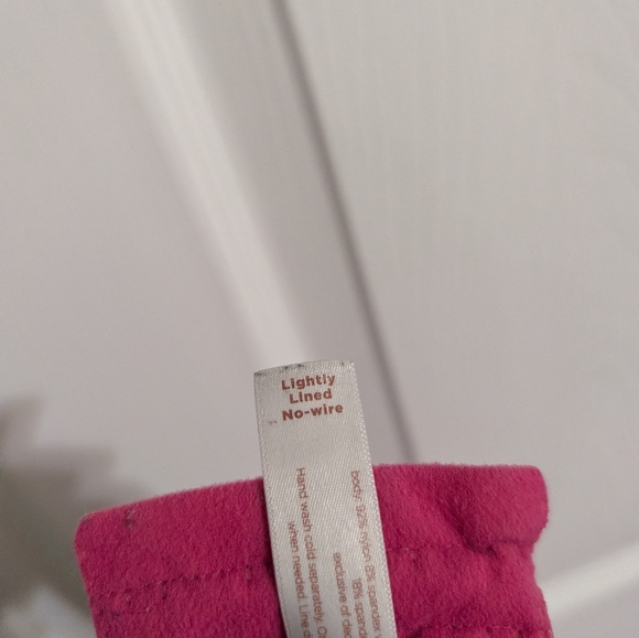 Cacique Lane Bryant Bra Lightly Lined Full Coverage No Wire Black Pink Size 44G - Picture 9 of 12